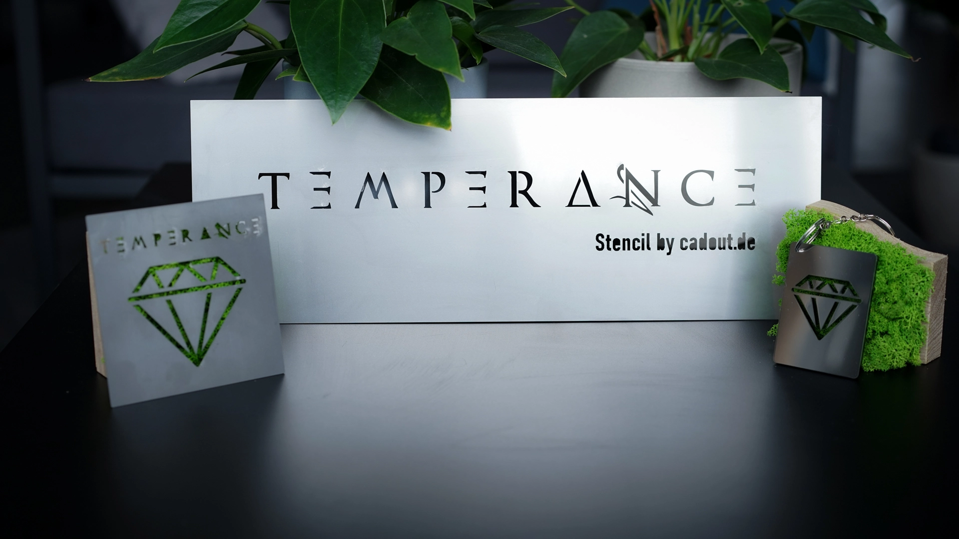 Metal Stencils for a heavy metal band called temperance