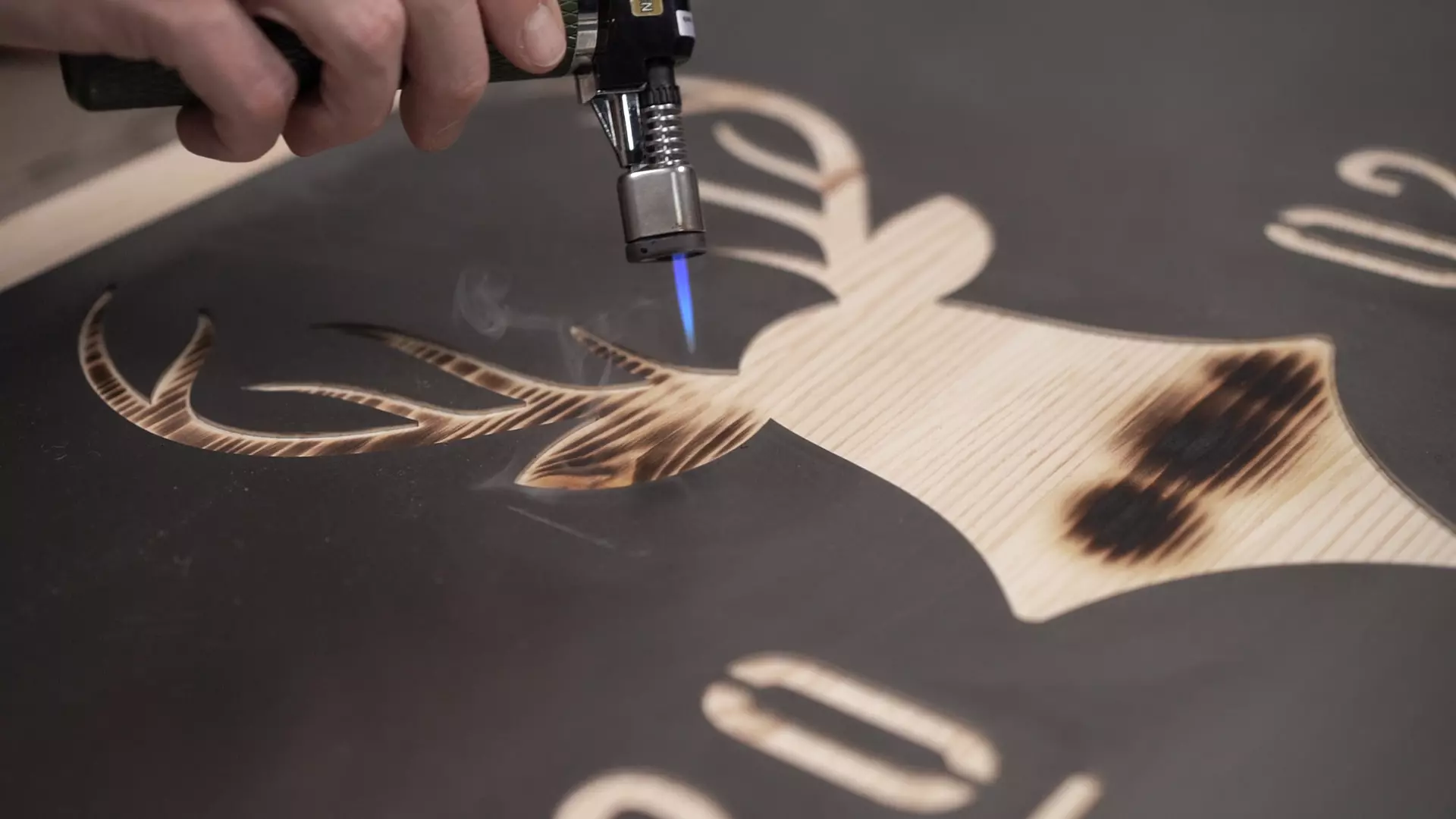 Burning stencil