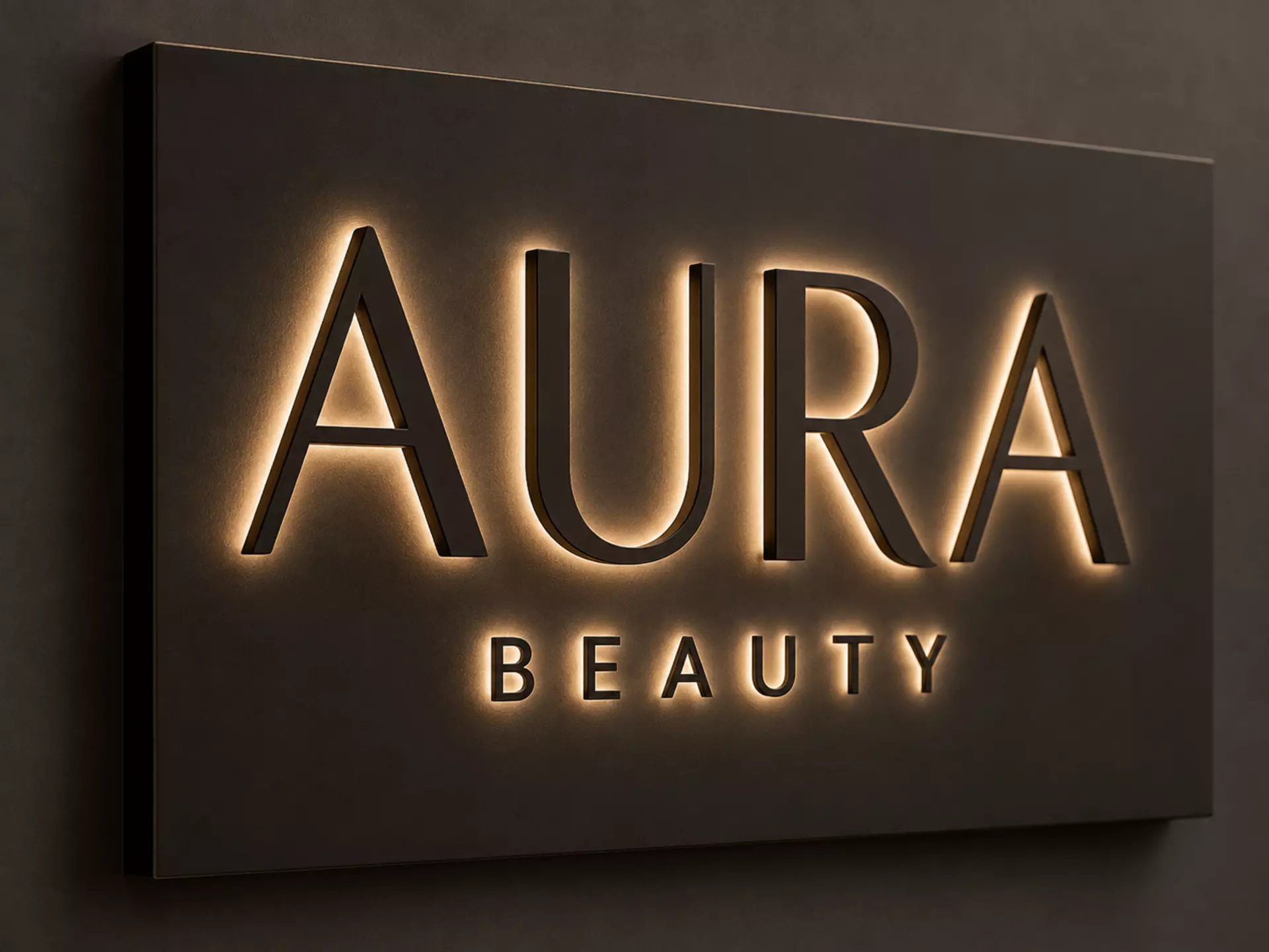 Aura Beauty salon logo