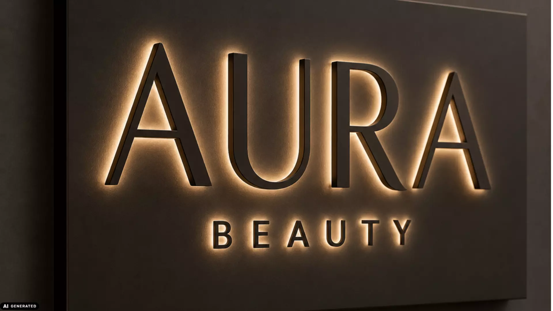 Aura Beauty salon logo