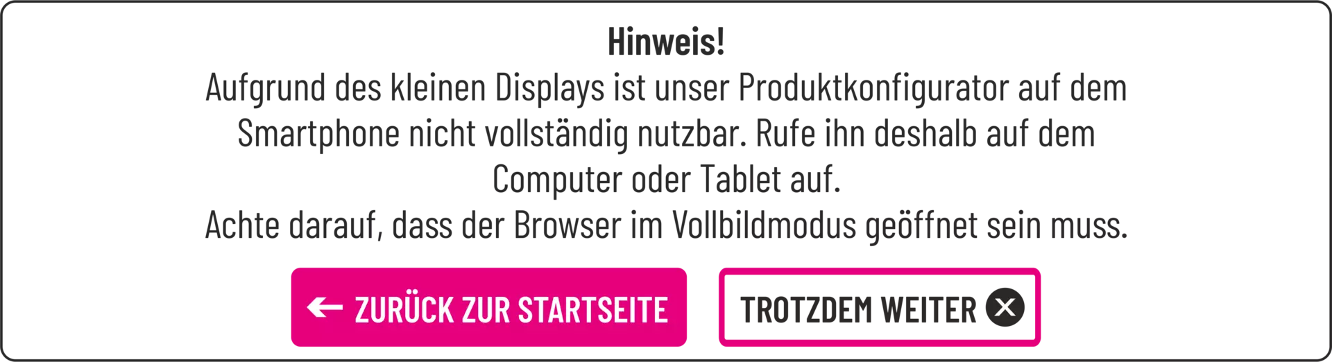 Übersicht funktionierende Browser