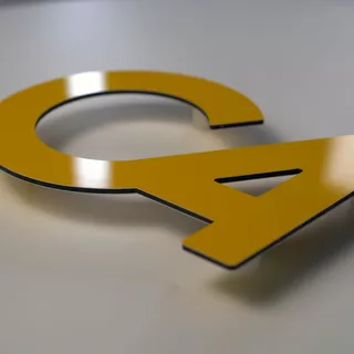 3D Buchstaben für den Außenbereich in vielen Farben aus Aluminiumverbund