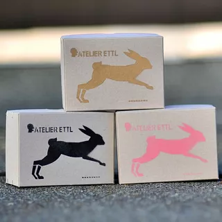 Paint multi-colored cardboard boxes. Simple and easy to order plastic stencils online