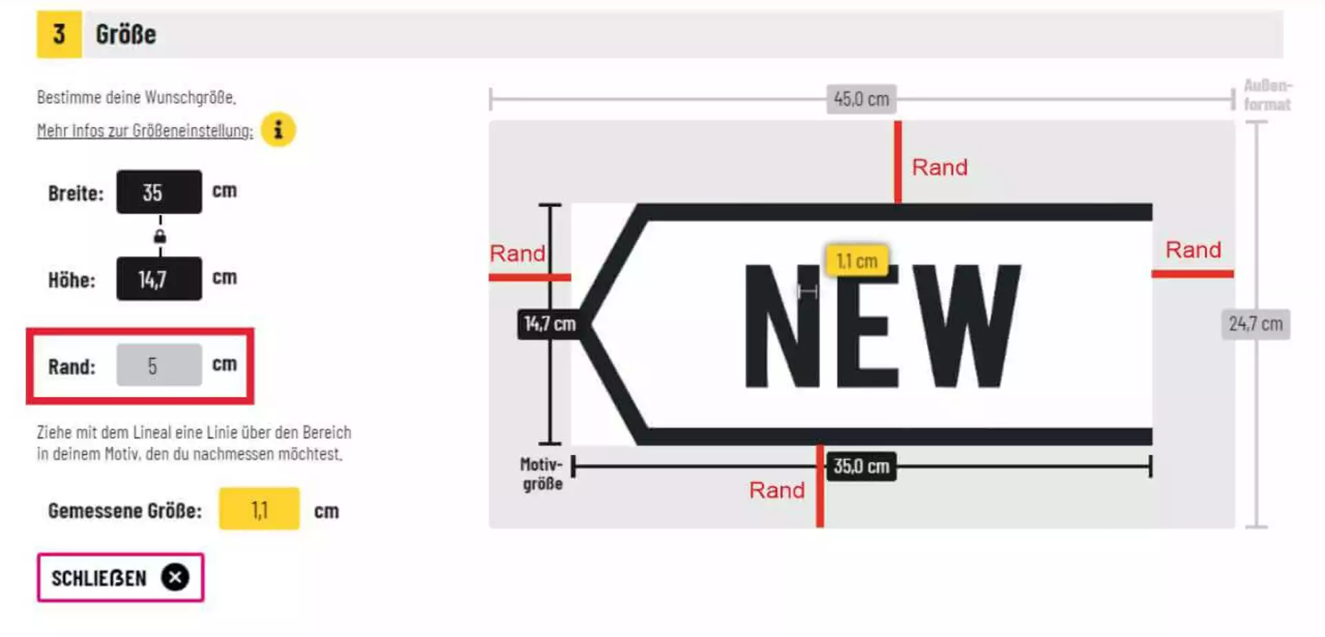 Explanation Margin Stencil