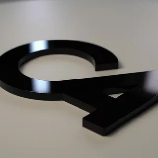 Glänzendes Acrylglas zugeschnittens Firmenschild zum verkleben 