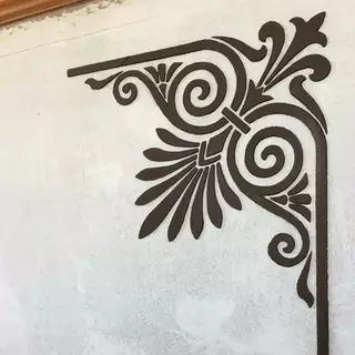 Relief Putz an einer Wand